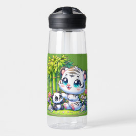 Botella De Agua Personalizado Tiger & Panda |