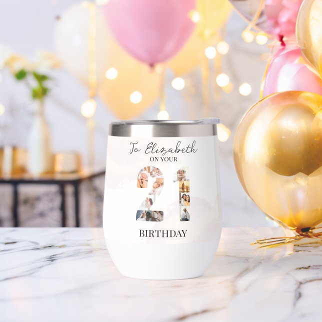 Botella de agua personalizado: Tumbler de vino sin (Despedida de soltero)