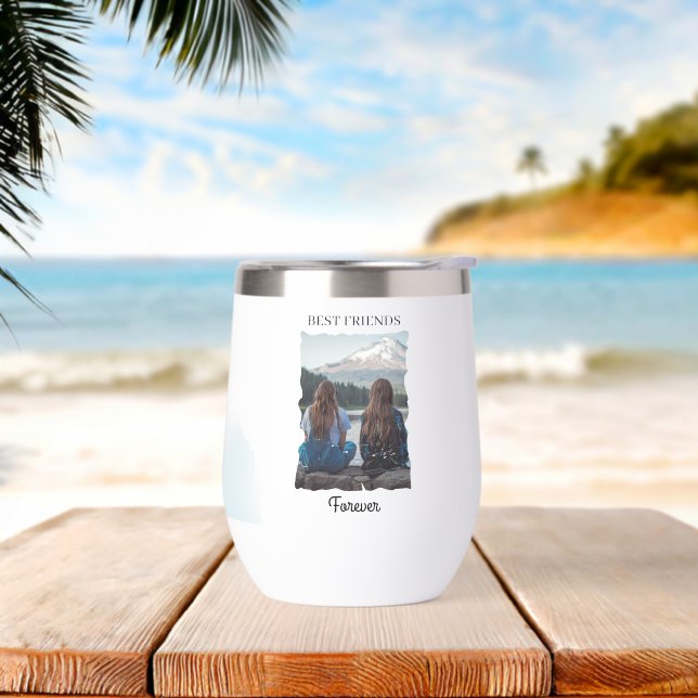 Botella de agua personalizado: Tumbler de vino sin (Playa)