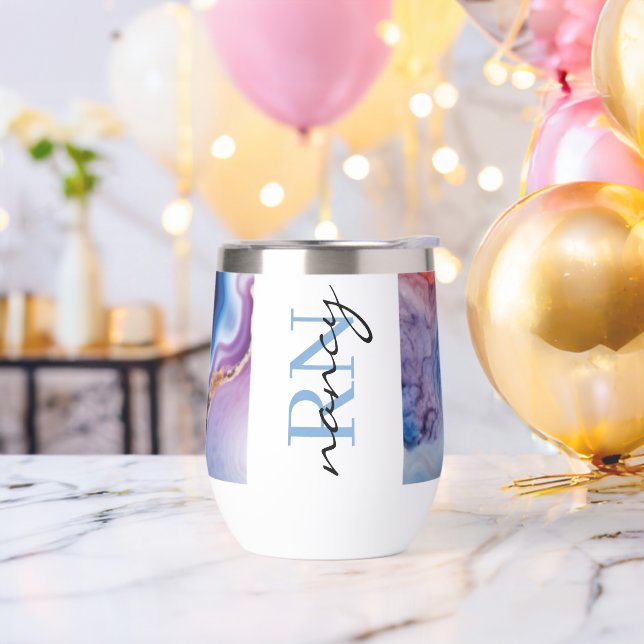 Botella de agua personalizado: Tumbler de vino sin (Despedida de soltero)