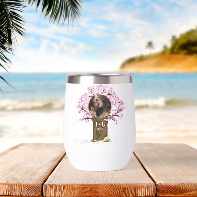 Botella de agua personalizado: Tumbler de vino sin (Playa)