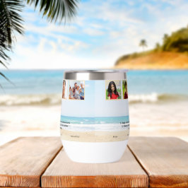 Botella de agua personalizado: Tumbler de vino sin