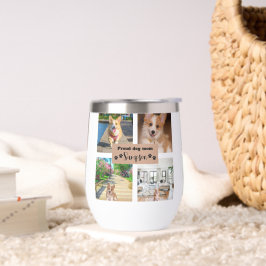 Botella de agua personalizado: Tumbler de vino sin