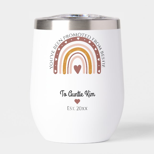 Botella de agua personalizado: Tumbler de vino sin (Frente)