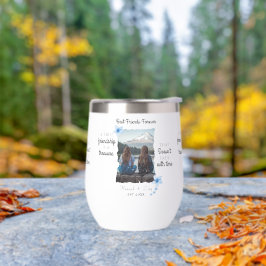 Botella de agua personalizado: Tumbler de vino sin