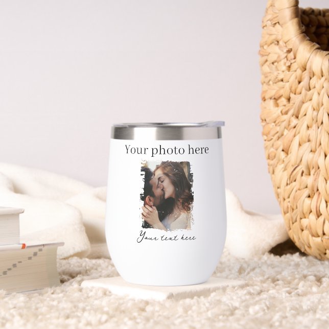 Botella de agua personalizado: Tumbler de vino sin (Sala de estar)