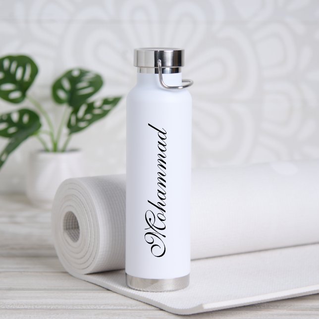 Botella De Agua Personalizado unik blanco youga (Yoga (girado))