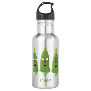 Botella De Agua Personalizado vegetal de okra cantante