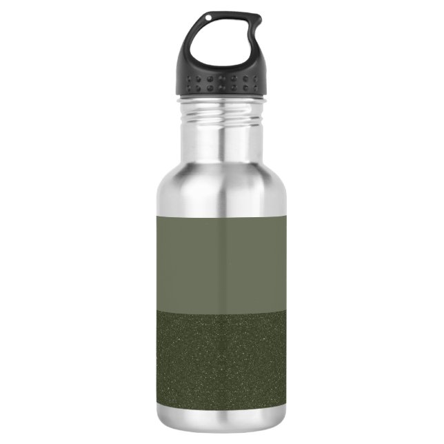 Botella de agua Personalizado verde de dos tonos M (Anverso)