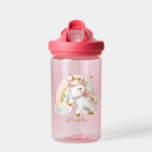 Botella De Agua Personalizan los niños del arco iris de Unicornio<br><div class="desc">Presentamos la botella de agua personalizada Mágica Unicornio para niños Chicas, donde la hidratación se encuentra con el encanto! Mantén tu pequeño refrescado y listo para aventuras con este caprichoso compañero. Esta botella de agua, elaborada con materiales duraderos y con un bonito diseño de unicornio, no es sólo una nave...</div>