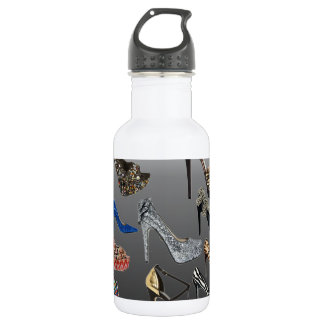 Botella De Agua Personalizar del collage de los tacones altos del