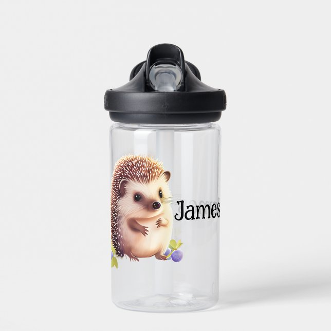 Botella De Agua Personalizar el Hedgehog infantil (Delante)