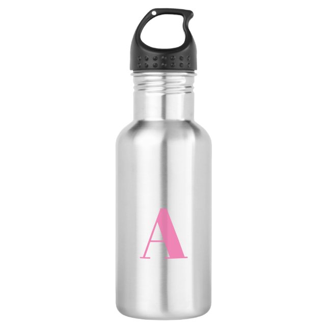 Botella De Agua Personalizar, personalizar letra inicial de alfabe (Anverso)