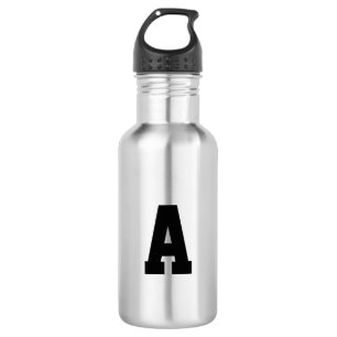 Botella De Agua Personalizar, personalizar letra inicial de alfabe