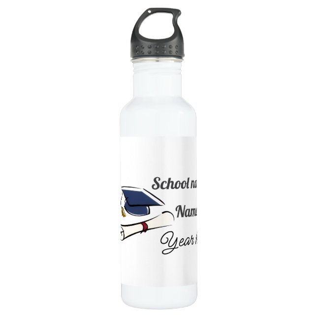 Botella De Agua Personalize Graduation Balloon (Anverso)