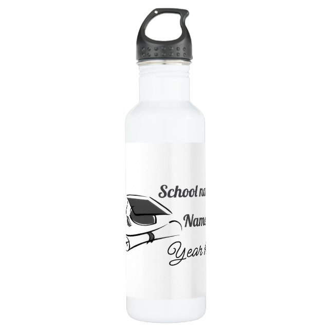 Botella De Agua Personalize Graduation Balloon (Anverso)