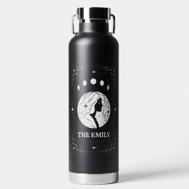 Botella De Agua Personalize Tarot Add Name Custom Text Zodiac Sign
