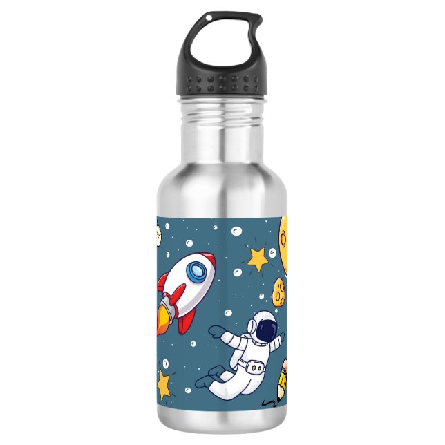 Botella De Agua Personalized Astronaut Space School Supplies (Anverso)