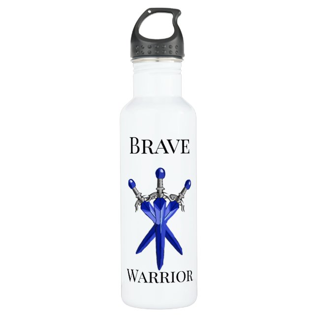Botella De Agua Personalized Blue Sword Kids water Bottle (Anverso)
