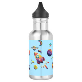 Botella De Agua Personalized Colorful Space Planets Back to School