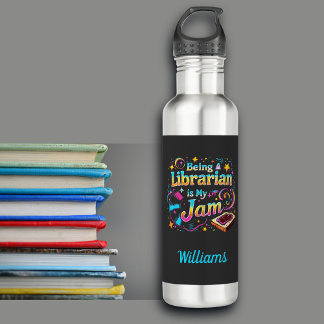 Botella De Agua Personalized Librarian Gift