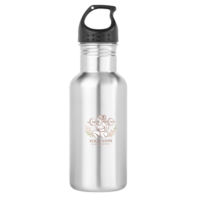 Botella De Agua Personalized Minimal Line Art Water Bottle (Anverso)