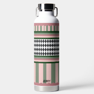 Botella De Agua Personalized Modern Pattern