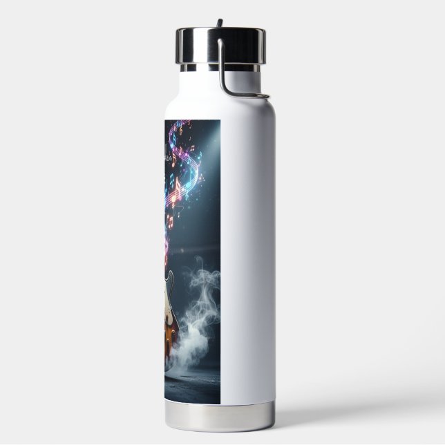 Botella De Agua Personalized Rock n Roll - Featured Shred guitar (Izquierda)