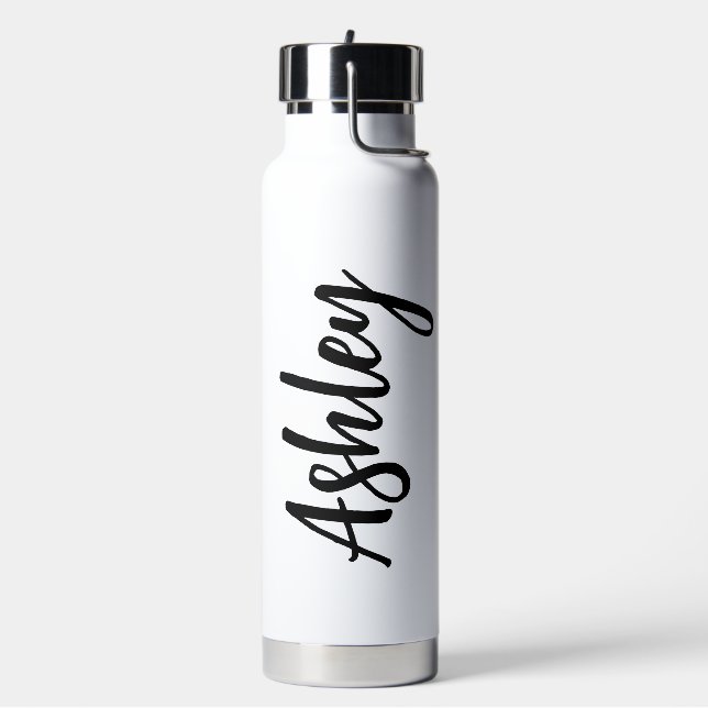 Botella De Agua Personalized Water Bottle with Straw – Custom Name (Izquierda)