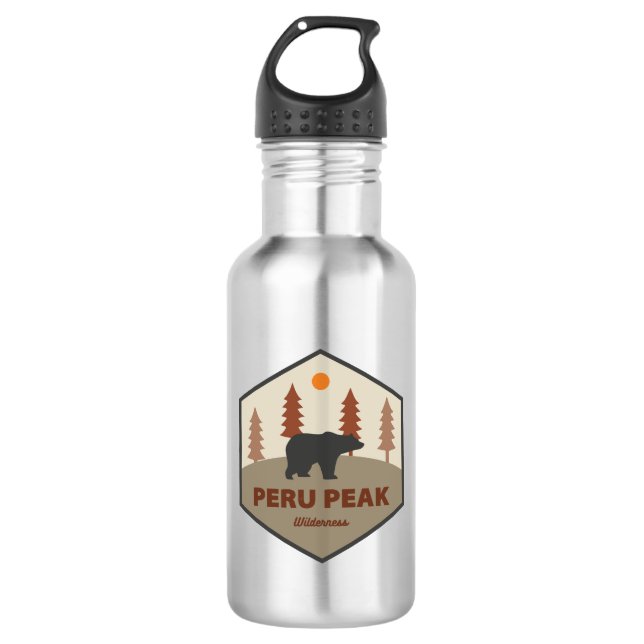 Botella De Agua Peru Peak Wilderness Vermont Oso (Anverso)