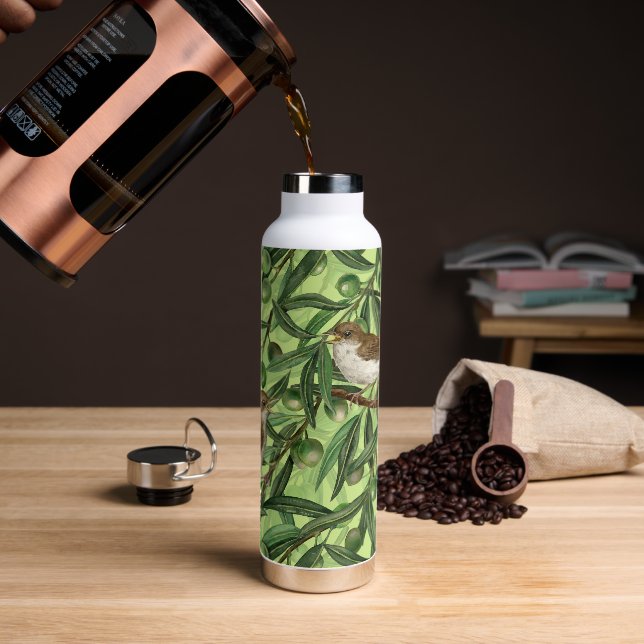 Botella De Agua Pesadillas en el olivo 2 (Café)