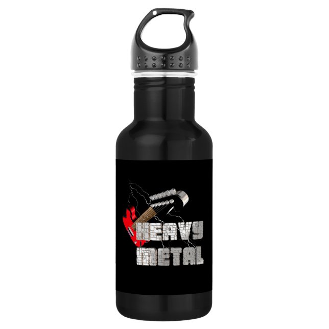 Botella De Agua Pesado metalizado (Anverso)