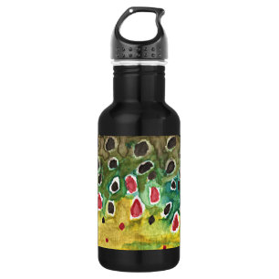 Botella De Agua Pesca de trucha marrón, enredo