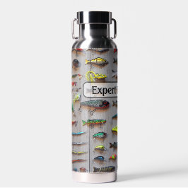 Botella De Agua Pesca - un tablero de señuelos - Personalizar