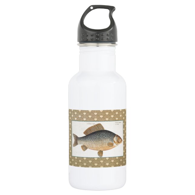 Botella De Agua Pescado de carpa pescar pintura de agua dulce (Anverso)