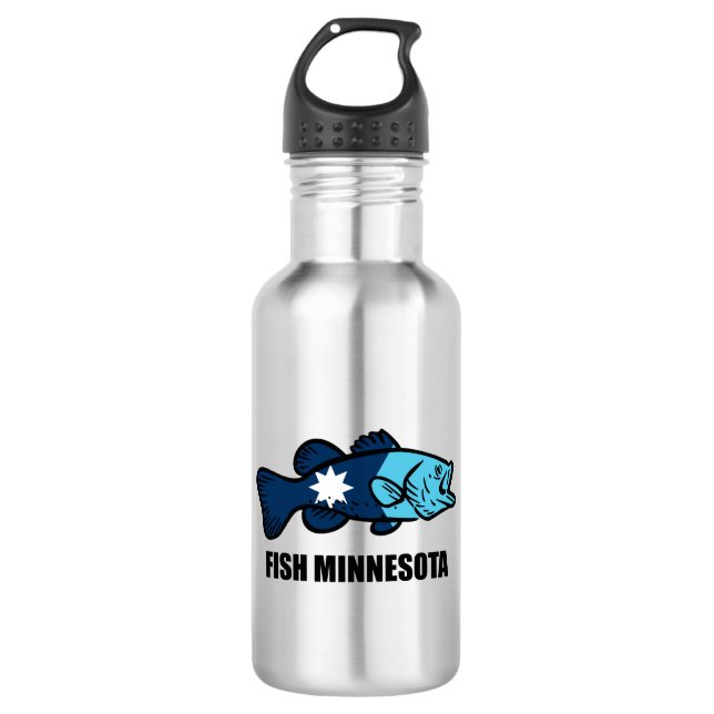 Botella De Agua Pescado Minnesota (Anverso)