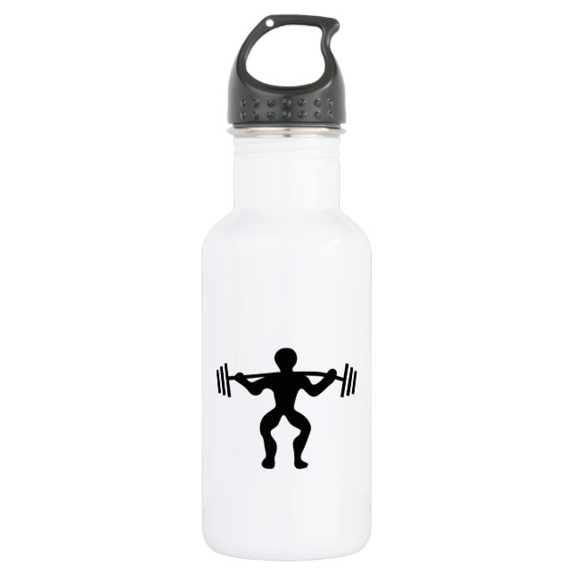 Botella De Agua Pesos de elevación del Weightlifter (Anverso)