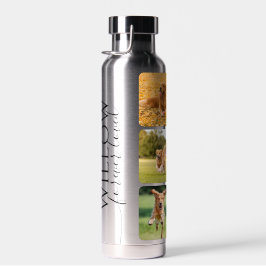 Botella De Agua Pet Memorial Custom Photo Keepsake