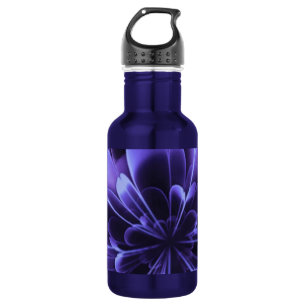 Botella De Agua Pétalos agachados de corola esterilizada azul
