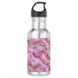 Botella De Agua Pétalos rosa rosados