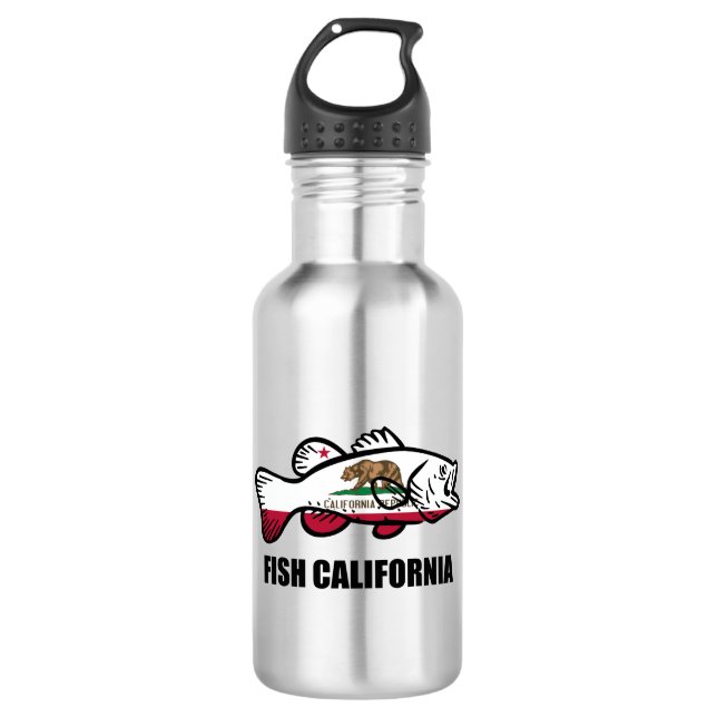 Botella De Agua Pez Lubina de California (Anverso)