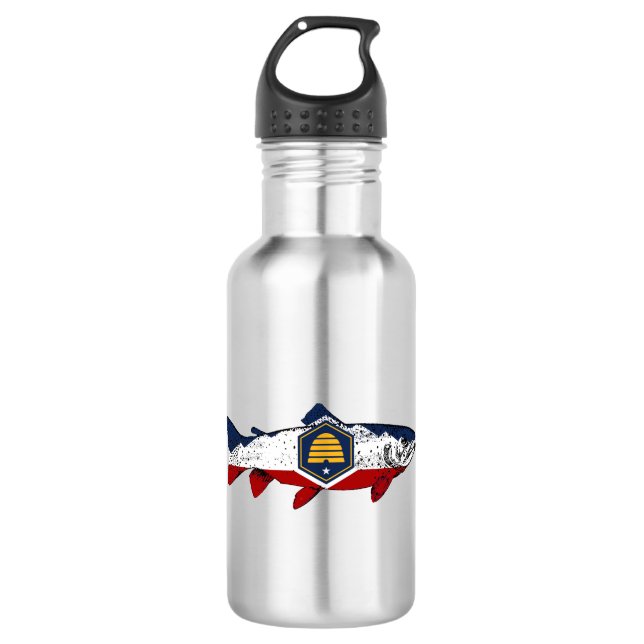 Botella De Agua Pez Utah Trucha (Anverso)