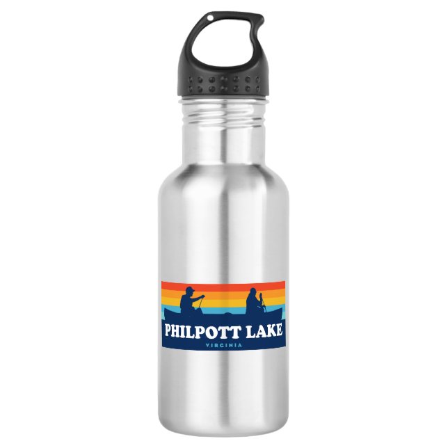 Botella De Agua Philpott Lake Virginia Canoe (Anverso)