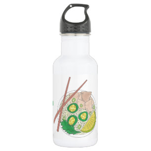 Botella De Agua Pho Sho Foodie de sopa de pollo vietnamita Pho Noo
