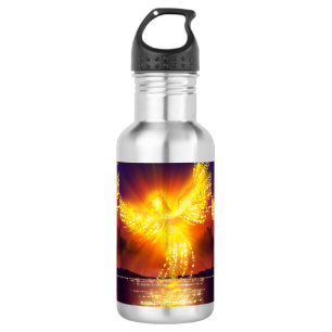 Botella De Agua Phoenix Subiendo Sobre El Agua