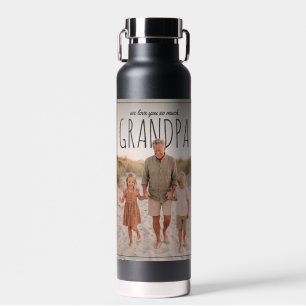 Botella De Agua PhotoPop Personalizado Te Amamos Tanto Abuelo