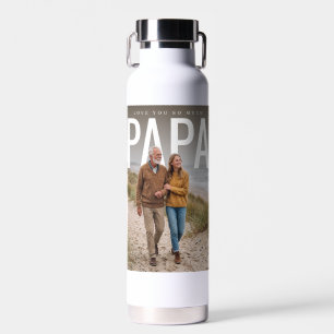 Botella De Agua PhotoPop Te Amo Mucho Papá