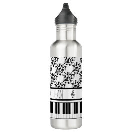 Botella De Agua Piano and Music Notes