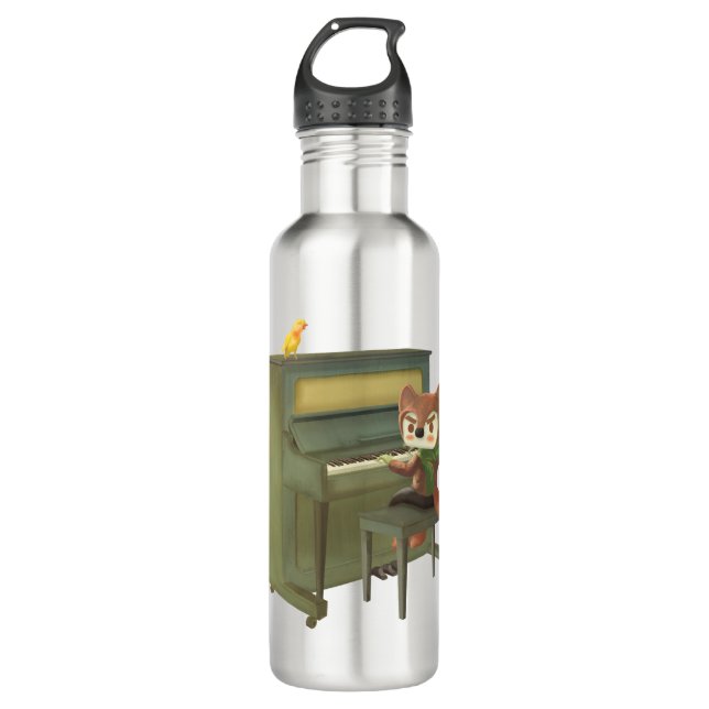 Botella De Agua Piano forestal (Anverso)
