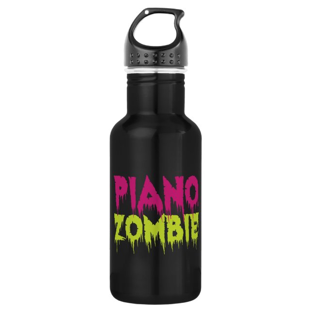 Botella De Agua Piano Zombie (Anverso)